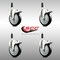 Service Caster 5 Inch 316SS Black Poly Swivel 7/8 Inch Expanding Stem Caster Set Lock Brake SCC-SS316TTLEX20S514-PPUB-BLK-78-4 - alternate 3